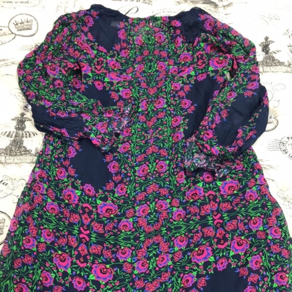 Nanette Lepore Tie-Neck Chiffon Swing Dress - Picture 7 of 8